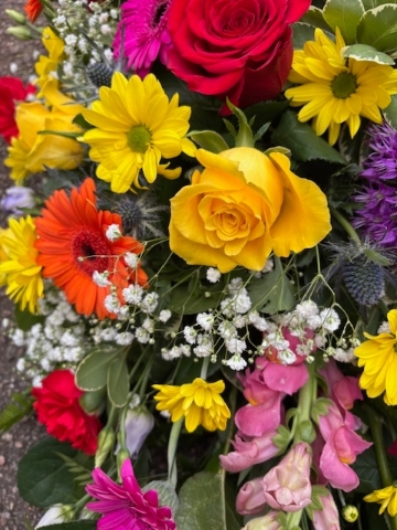 Double ended colourful spray