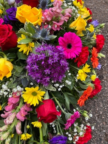 Double ended colourful spray